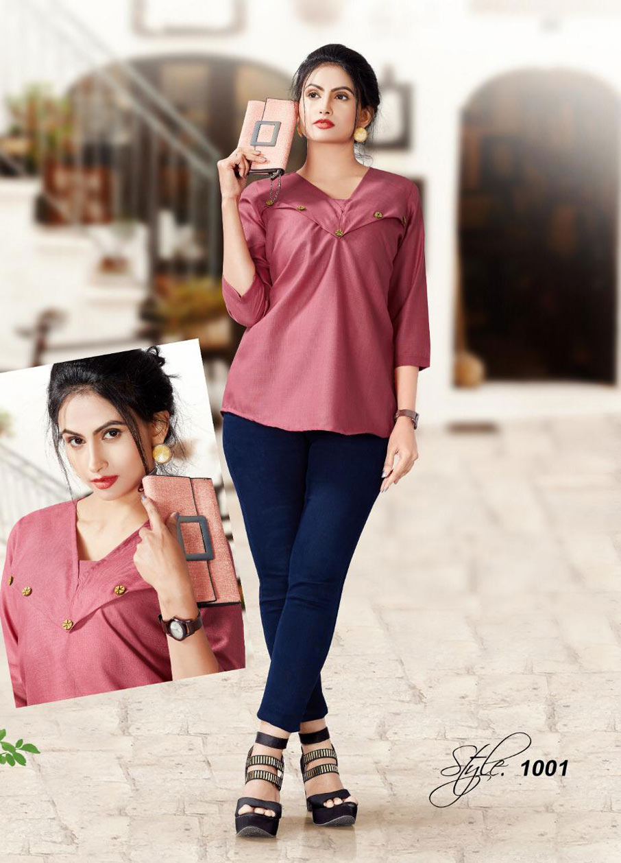 Western Top Kayra Lifestyle Maya Slub Ladies Top Western Top Kayra Lifestyle Maya Slub Ladies Top